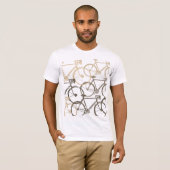 グラフィックバイク自転車サイクルTシャツ Tシャツ (正面フル)