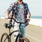 グラフィックバイク/自転車サイクリング Tシャツ