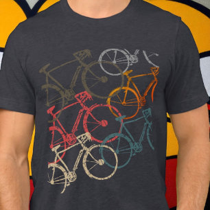 グラフィックバイク/自転車ブラックヒーター トライブレンドTシャツ