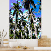 グラフィックパームツリーズデザイン ポスター (キッチン)