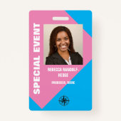 グラフィックフォトI.D.スペシャルイベントパス バッジ (正面)