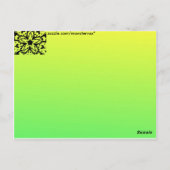 グラフィックフラワーポストカード ポストカード (裏面)