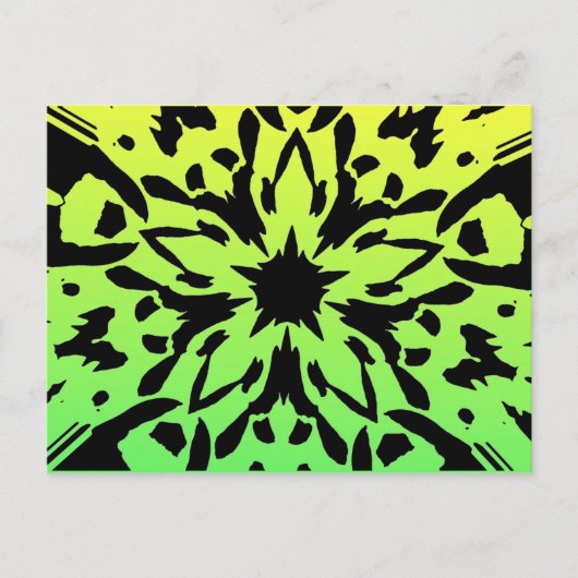 グラフィックフラワーポストカード ポストカード (正面)