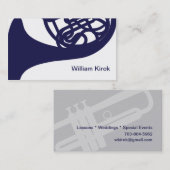 グラフィックフランスのホーンとトランペット2 名刺 (正面/裏面)