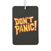 グラフィックフレッシュナーをパニックにしない カーエアーフレッシュナー (裏面)