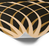 グラフィックフローラトレーサリーグリッドシームレスパターンiv ポスター (角)