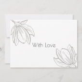 グラフィックフローラモダン葬儀 サンキューカード (裏面)