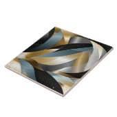 グラフィックベクトル金ゴールドブラックシルバー抽象芸術 タイル (側面)