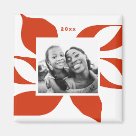 グラフィックポインセチア休日の写真 マグネット