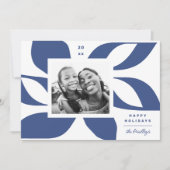 グラフィックポインセチア写真 シーズンカード (正面)