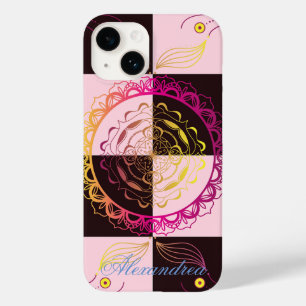 グラフィックマンダラアート、神秘的なチェッカーボード Case-Mate iPhone 14ケース