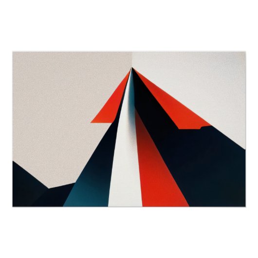 グラフィックミニマルデザイン ポスター (正面)