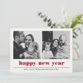 グラフィックミニマル |お正月のコラージュ2の写真 カード (スタンド正面)