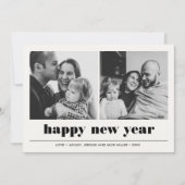 グラフィックミニマル |お正月のコラージュ2の写真 カード (正面)