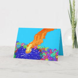 グラフィックモダンל״ג בעומרラグB'Omerカード サンキューカード