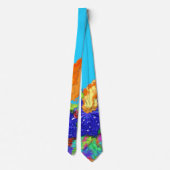 グラフィックモダンל״ג בעומרラグB'Omer焚き火 ネクタイ (裏面)