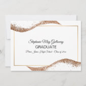 グラフィックモダンの目盛り付けモルタルボードパープル 案内状 (裏面)