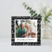 グラフィックモダンはっきりしたタイポグラフィのクリスマス写真 シーズンカード (スタンド正面)