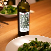 グラフィックモダンはっきりしたタイポグラフィ ワインラベル