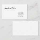 グラフィックモダンエレガントデザインシックなミニマリスト 名刺 (正面/裏面)