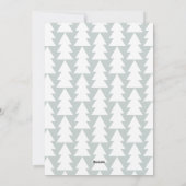 グラフィックモダンスミニマルクリスマ写真 シーズンカード (裏面)