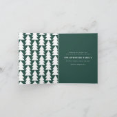 グラフィックモダンスミニマルクリスマ写真 シーズンカード (内部)