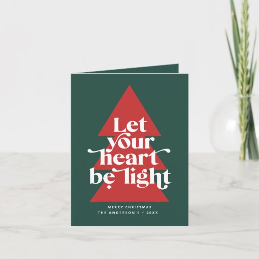 グラフィックモダンスミニマル・ツリーの写真 シーズンカード (正面)