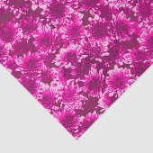 グラフィックモダンダリアパターン、アメジスト紫 薄葉紙 (詳細)