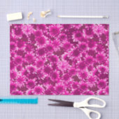 グラフィックモダンダリアパターン、アメジスト紫 薄葉紙 (クラフト)