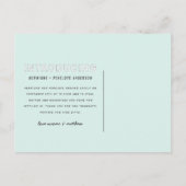 グラフィックモダンツイン誕生の発表の紹介 インビテーションポストカード (裏面)