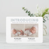 グラフィックモダンツイン誕生の発表の紹介 案内状 (スタンド正面)