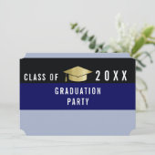 グラフィックモダンデザイン卒業，卒業パーティー 招待状 (スタンド正面)