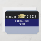 グラフィックモダンデザイン卒業，卒業パーティー 招待状 (正面)