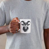 グラフィックモダンビリー間抜けヤギカスタマイズ可能マグカップ コーヒーマグカップ