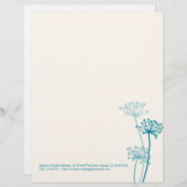 グラフィックモダンフラワー牛パセリ・レターヘッド レターヘッド (正面/裏面)