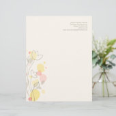 グラフィックモダンフラワー花びらのレターヘッド レターヘッド (スタンド正面)