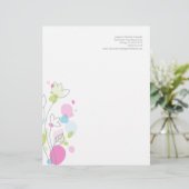 グラフィックモダンフラワー花びらのレターヘッド レターヘッド (スタンド正面)