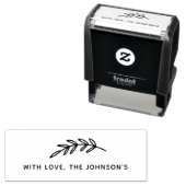 グラフィックリーフ ブランチ ウィズ ラブ ファミリー ネーム セルフインキングスタンプ (インサイチュ)