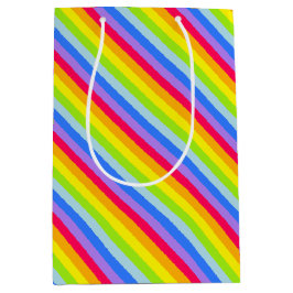 グラフィックレインボーストライプ抱き枕 ミディアムペーパーバッグ