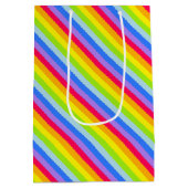 グラフィックレインボーストライプ抱き枕 ミディアムペーパーバッグ (裏面)