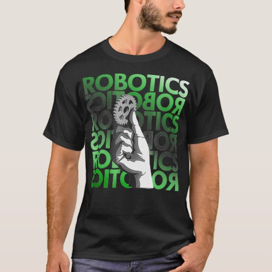 グラフィックロボティクスエンジニア応用科学 Tシャツ (正面)