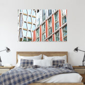グラフィックロンドンアーキテクチャ キャンバスプリント (インサイチュ (寝室))