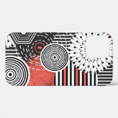 グラフィックヴィンテージとイラストレーション(抽象芸術ele) Case-Mate iPhoneケース (裏面 (横))