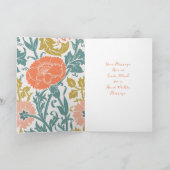 グラフィックヴィンテージフラワーアート&テキスト， Vs 2 サンキューカード (内部)