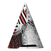 グラフィックヴィンテージ抽象芸術イラストレーション要素 パーティーハット (裏面)