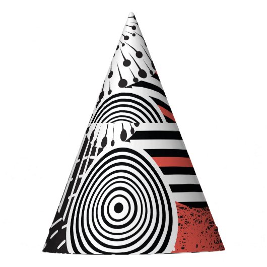 グラフィックヴィンテージ抽象芸術イラストレーション要素 パーティーハット (正面)