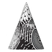 グラフィックヴィンテージ抽象芸術イラストレーション要素 パーティーハット (左)