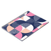 グラフィック円ヴィンテージシームレスパターン ノートブック (左側)