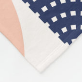 グラフィック円ヴィンテージシームレスパターン フリースブランケット (角)