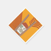 グラフィック図解入りの、写真付きのス紙ナプキン スタンダードカクテルナプキン (角)